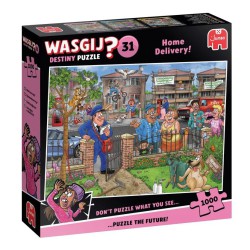 Wasgij Destiny 31 – Home Delivery! underholdende puslespil med 1000 brikker.