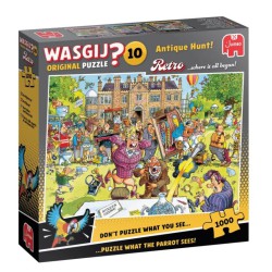 Wasgij Retro Original 10 – Antique Hunt! underholdende puslespil med 1000 brikker.