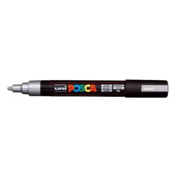 Uni POSCA PC-5M Sølv 1,8-2,5 mm | Kreativ Tusche | Bakkele