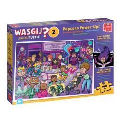 Wasgij Junior Popcorn Power-Up! underholdende puslespil med 240 brikker.