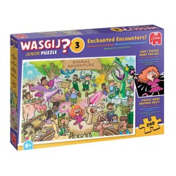 Wasgij Junior Enchanted Encounters! sjovt puslespil med 240 brikker.