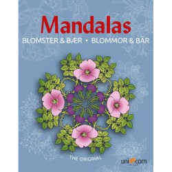 Mandalas med Blomster & Bær | Kreativ Malebog | Bakkeleg