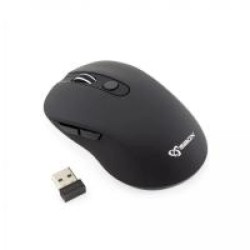 SBX kablet USB-mus i Sort med ergonomisk design.