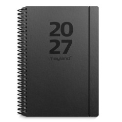 A6 Ugekalender 2027 Matsort Genbrugskarton | Bakkeleg