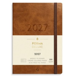 Mayland Forma Deluxe A6 Ugekalender 2027 Brun | Bakkeleg