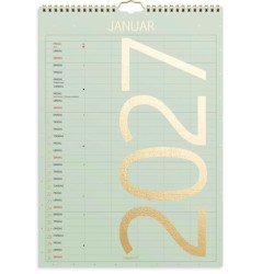Mayland Familiekalender Color Lille 2027 | 5 Kolonner | Bakkeleg