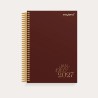 Mayland Timekalender Trend Soft Touch 2027 med illustreret omslag, dag pr. side og timeinddeling kl. 00-23.