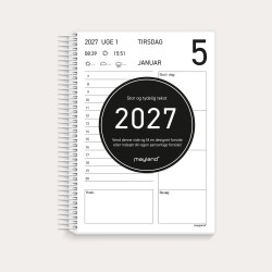 Mayland Seniorkalender 2027 til overskuelig planlægning af aftaler og aktiviteter.