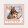 Mini vægkalender 2027 med søde kattekillinger.