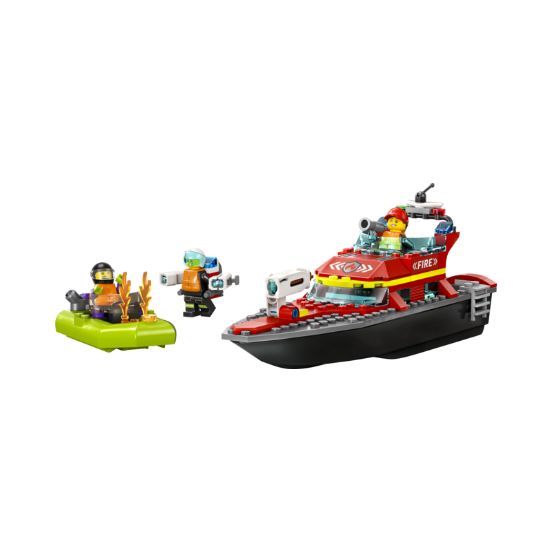 LEGO City 60373 Brandvæsnets redningsbåd | Bakkeleg Brædstrup