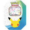 Pokémon Mega Evolution: 30th Celebration Collector's Tin med Sylveon ex foil-promokort og 4 booster packs.