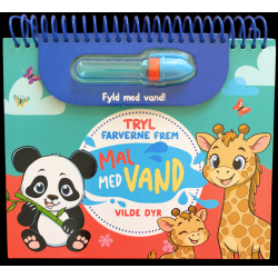 Mal med vand: Vilde dyr | Magisk malebog til børn | Bakkeleg