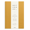 Notebook Textile Mustard Lined A5 | Burde notesbog | Bakkeleg