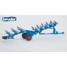 Bruder 02331 LEMKEN Vari-Titan vendeplov i blå med drejelig plov og transporthjul i skala 1:16.