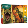 Trefl Inspired By Dino World T-Rex puslespil med 100 brikker og farverigt dinosaurmotiv.