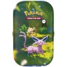 Pokémon Mega Evolution 30th Celebration Mini Tin med Espeon og Meowth – Pokémon TCG samlerdåse med boosterpakker.