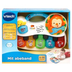 VTech Baby Mit Abeband interaktivt legetøjsklaver med dansk tale, lysende tangenter, instrumentlyde, sange og musik.