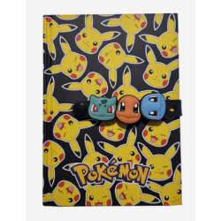 POKÉMON hardcover notesbog med silikonearmbånd, som kan bæres på armen eller bruges til at holde notesbogen lukket.