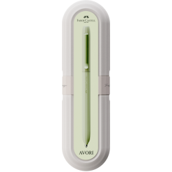 Faber-Castell Avori Ballpoint XB kuglepen i Sage Green med elegant grønt design til skole, kontor og hverdag.
