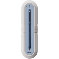 Faber-Castell Avori Ballpoint XB kuglepen i dust blue med elegant grønt design til skole, kontor og hverdag.
