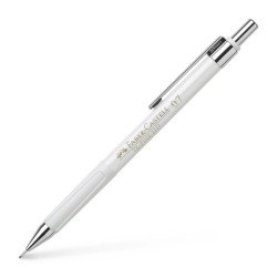 Hvid Faber-Castell TK-Fine 2317 stiftblyant med 0,7 mm stift til præcis tegning, skrivning og skitsering.