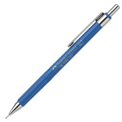 Blå Faber-Castell TK-Fine 2317 stiftblyant med 0,7 mm stift til præcis tegning, skrivning og skitsering.