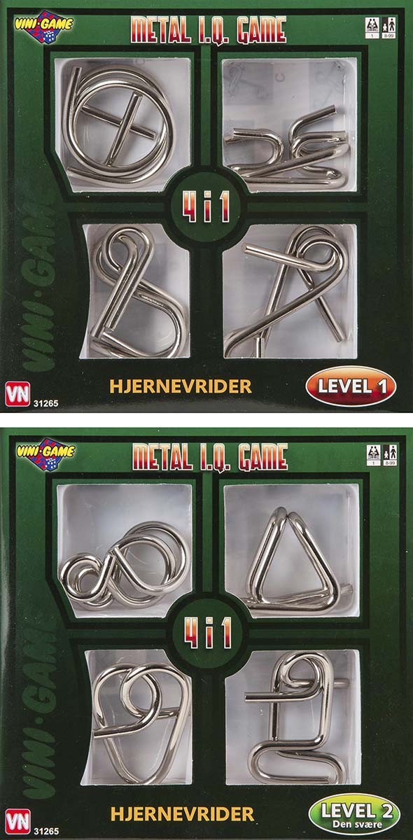 VINI Metal IQ Games – 4 Stk. – Assorteret 31265