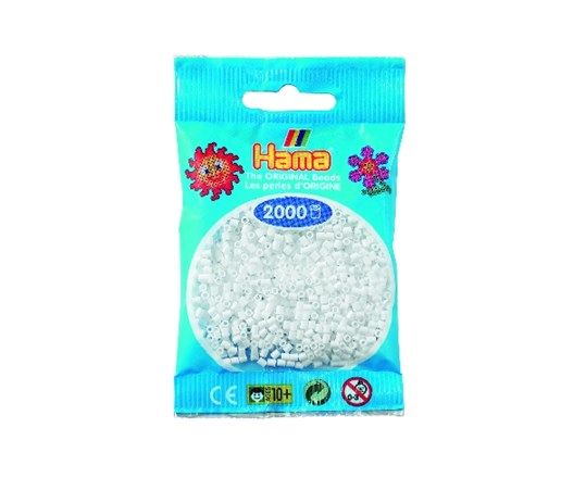MINI HVID HAMA PERLER 501-01
