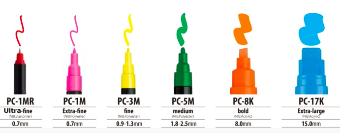 POSCA TUSCH PC- 5M BLÅ