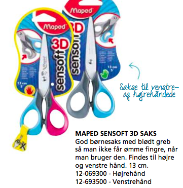 SAKS VENSTER SENSOFT 13 CM MAPED
