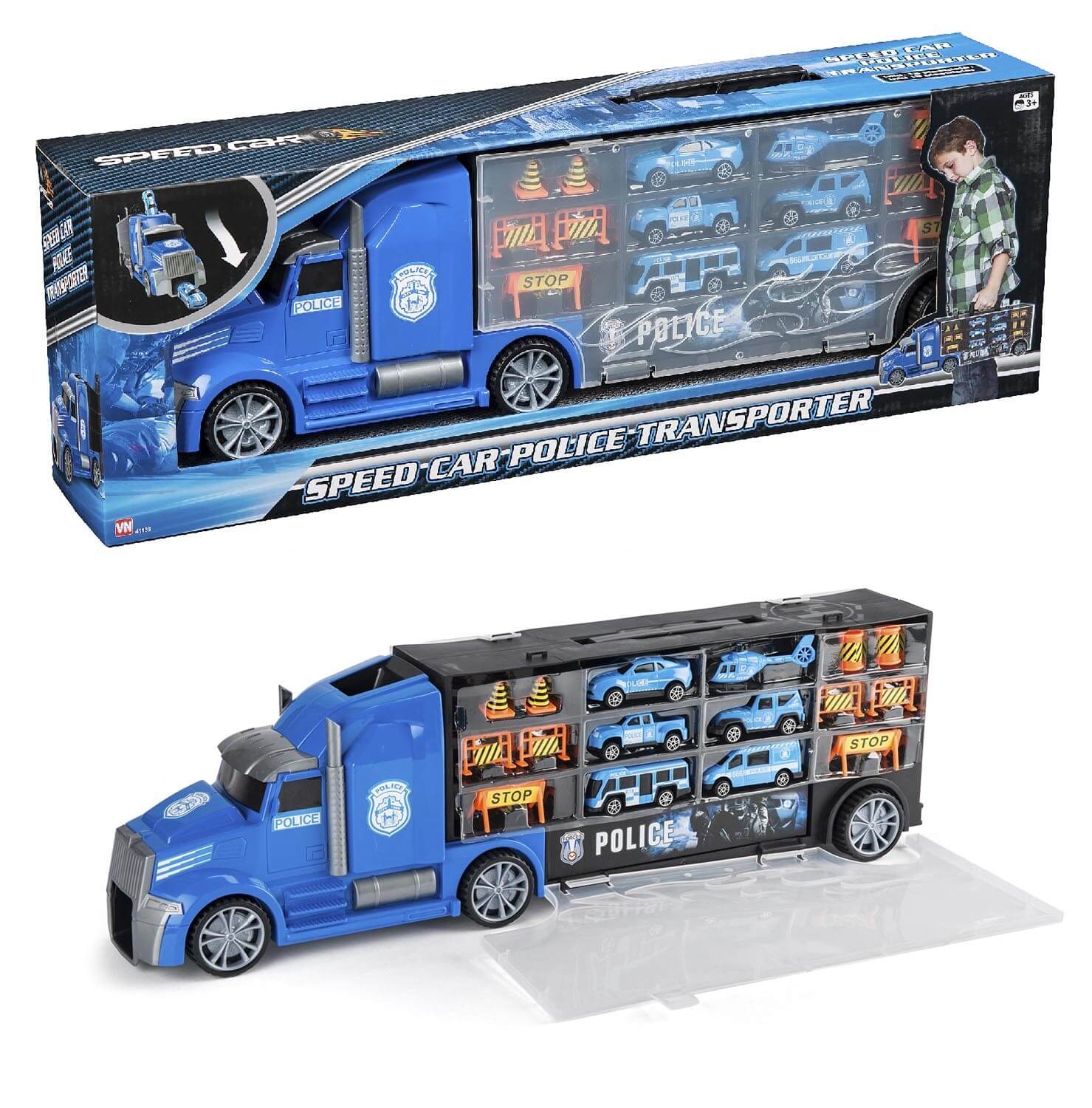 POLITITRANSPORTER SPEED CAR 41139