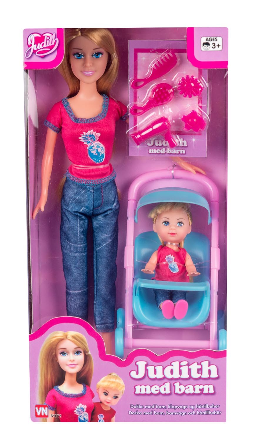 JUDITH MED KLAPVOGN OG BARN - 61071