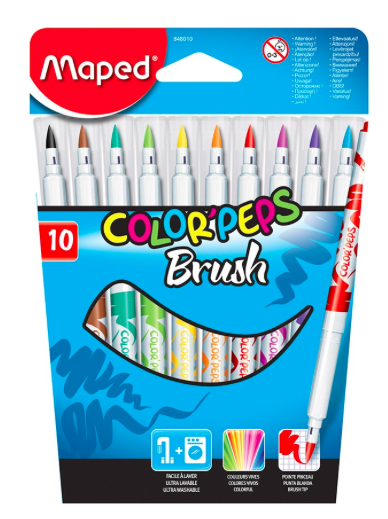 COLOR PEPS TUSSER BRUSH MAPED