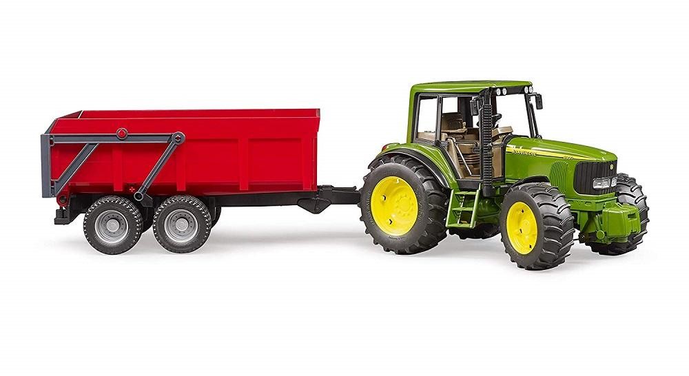 BRUDER JOHN DEERE 6920 M. TIPTRAILER 02057