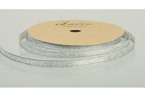 SØLV METALL IC SATINBÅND 9 MM 10 M
