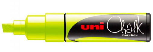 FLUO YELLOW UNI CHALK MARKER PWE-8