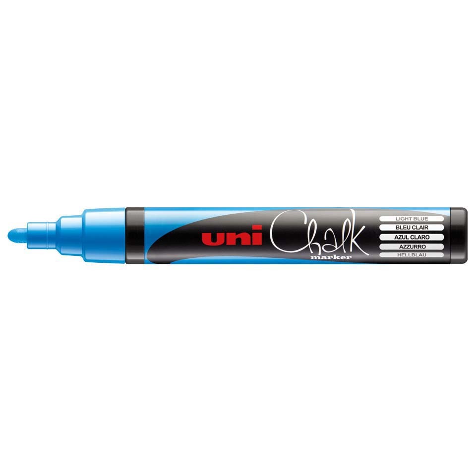 UNI CHALK MARKER BLUE