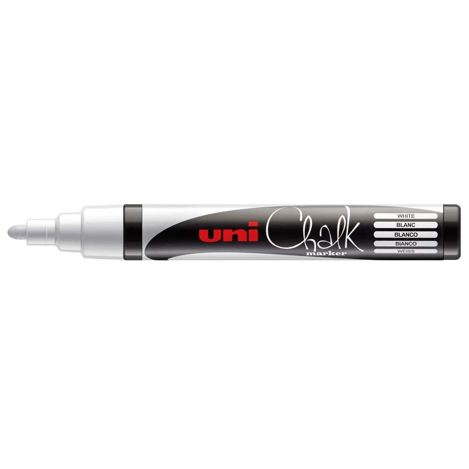 UNI CHALK MARKER 2,5 MM HVID