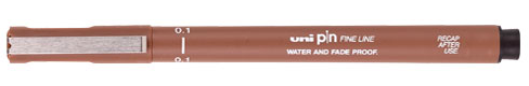 0,1 BRUN UNI PIN FINE LINE