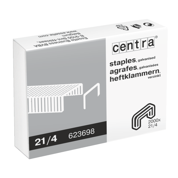 HÆFTEKLAMMER 21/4 - 2000 STK