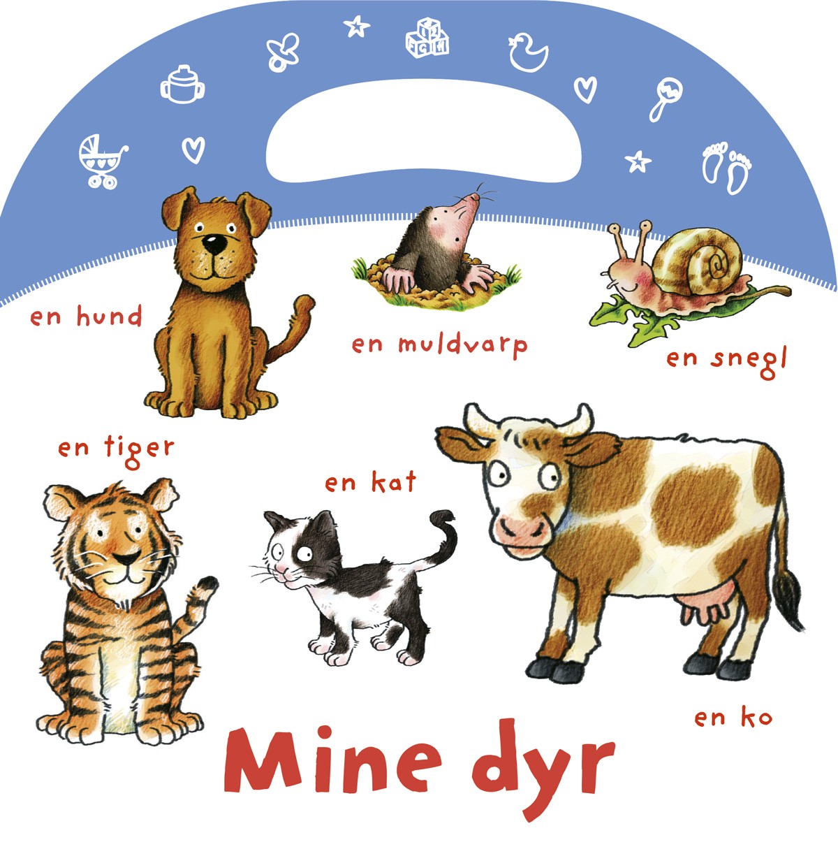 MINE DYR PAPBOG M. HÅNDTAG