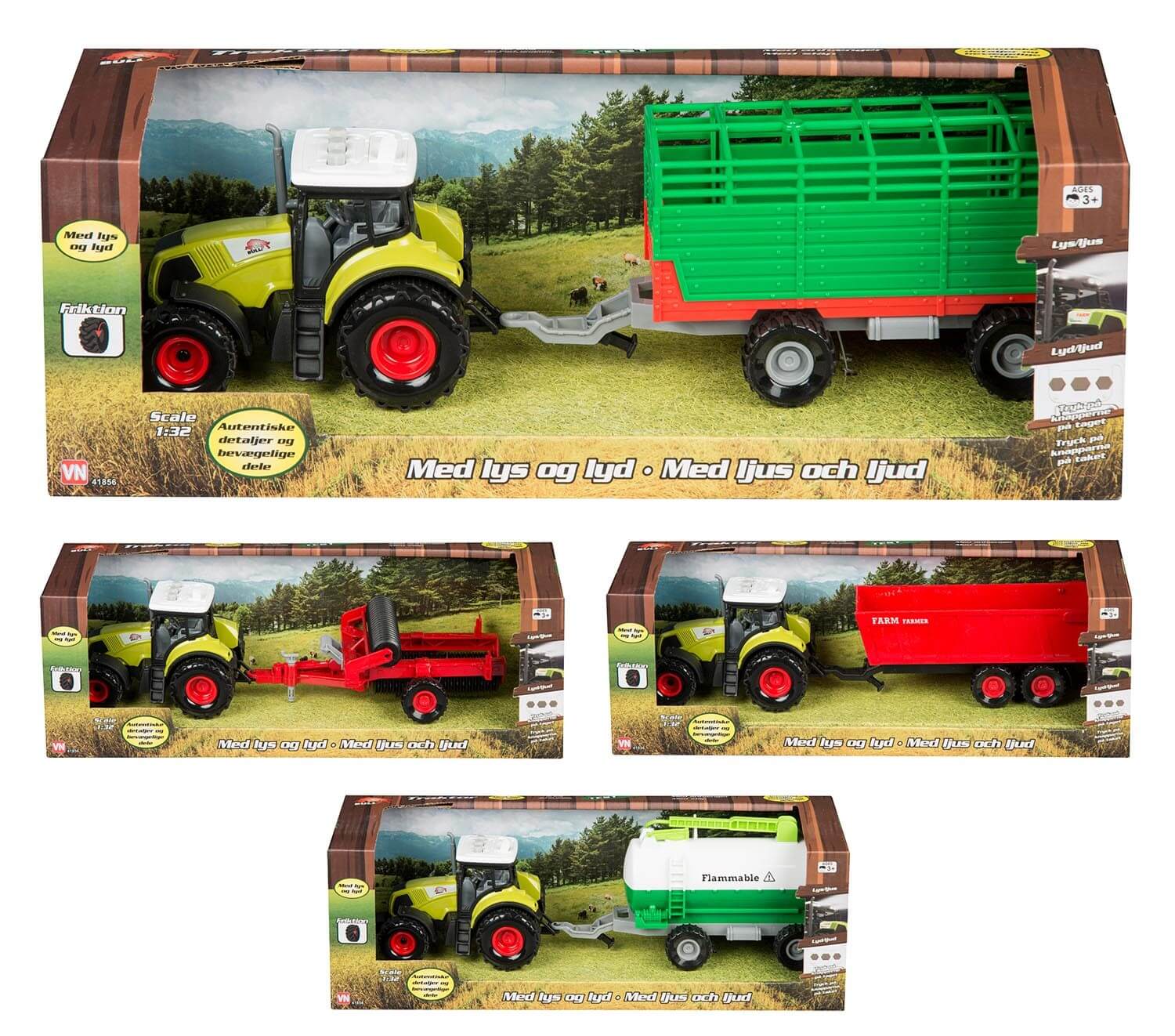 BULL TRAKTOR MED LYD OG LYS ASS 41856