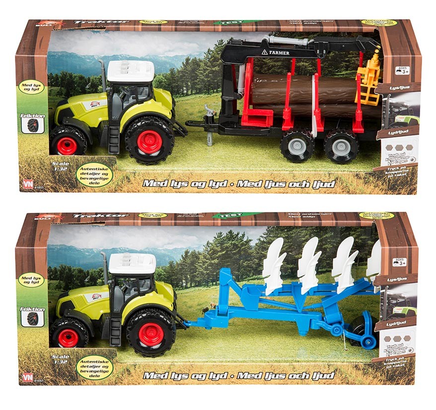BULL TRAKTOR MED LYS OG LYD 41857