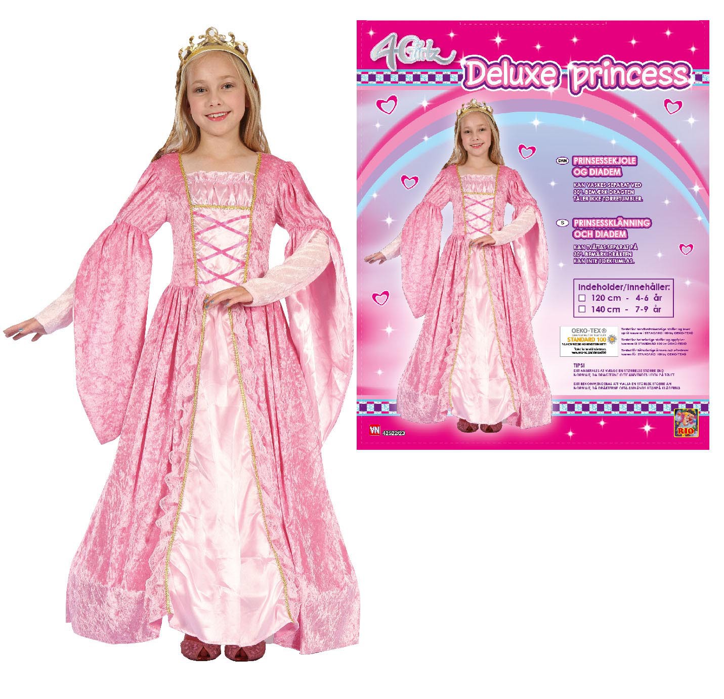 DELUXE PRINSESSE 140 CM 42523
