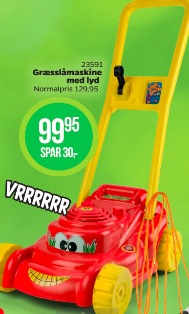 GRÆSSLÅMASKINE M. LYD 23591