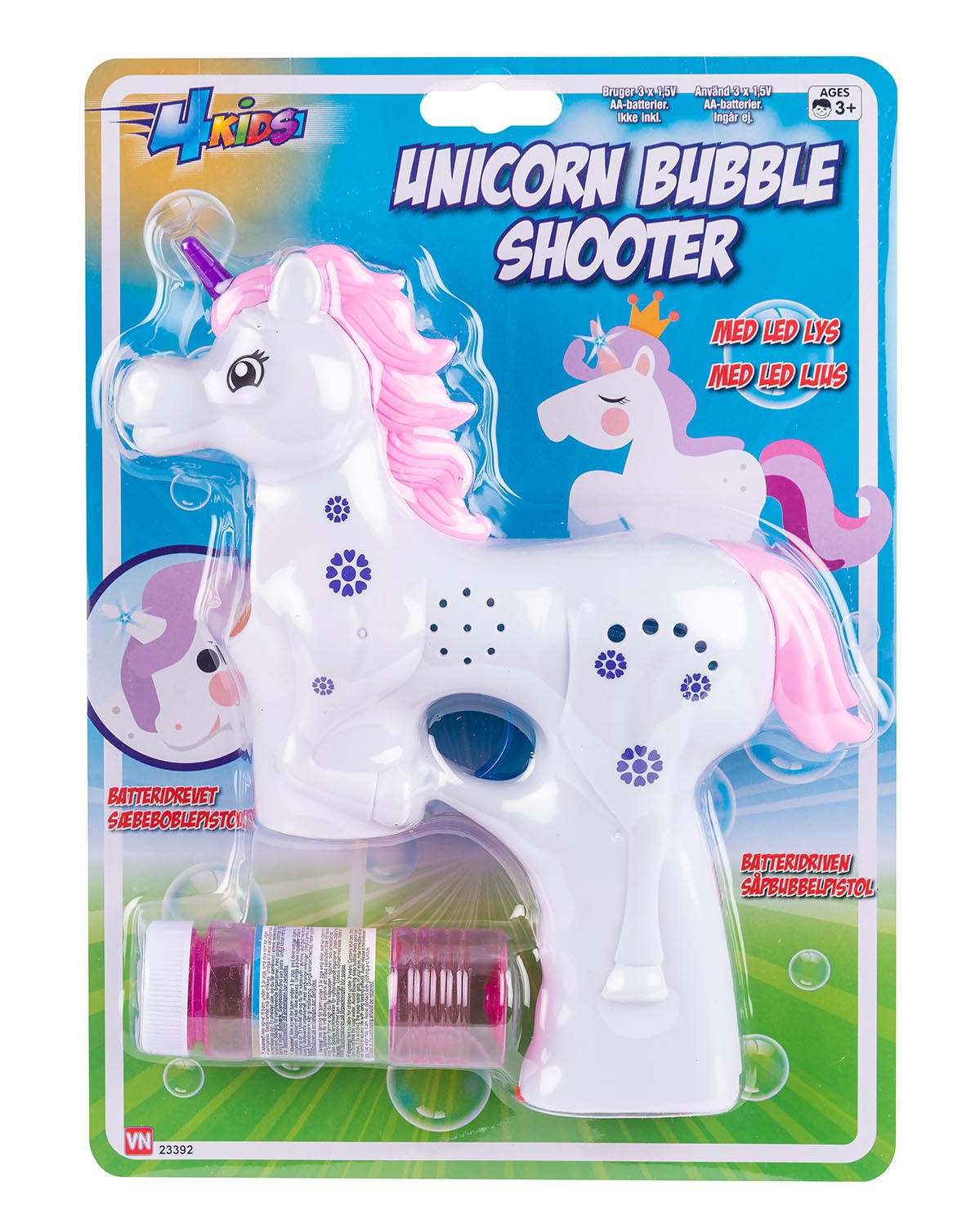UNICORN M. SÆBEBOBLER OG LYS 23392