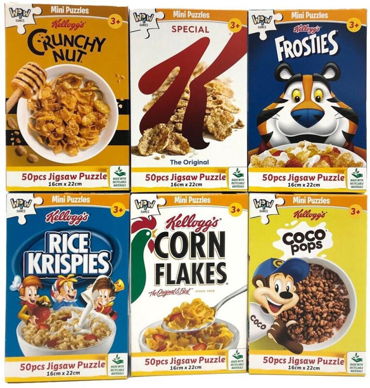KELLOGGS 50 BRIK MINI PUSLESPIL