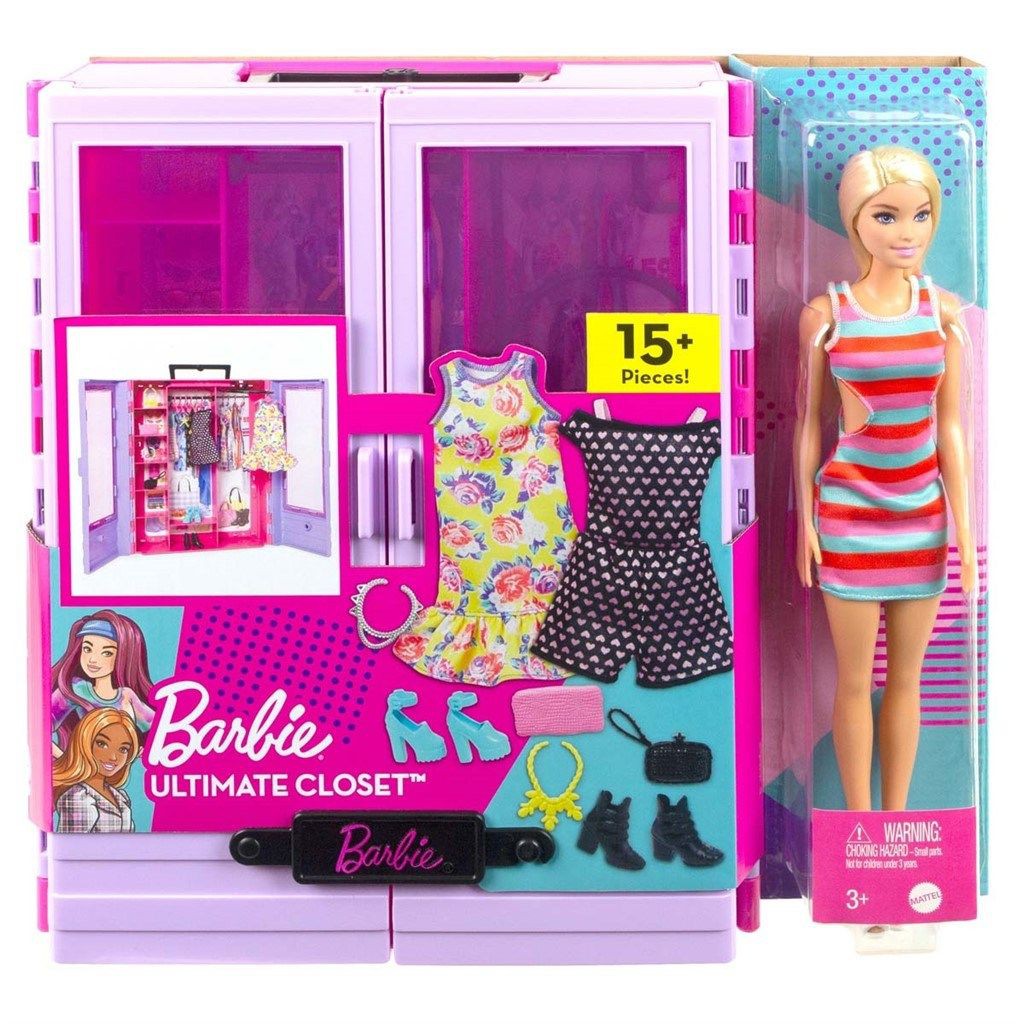 BARBIE ULTIMATIVT TØJSKAB M DUKKE