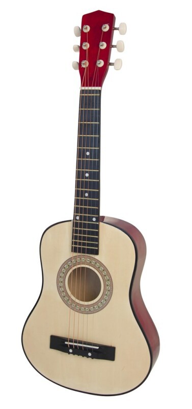 GUITAR I TRÆ 76 CM M. STÅLSTRENGE