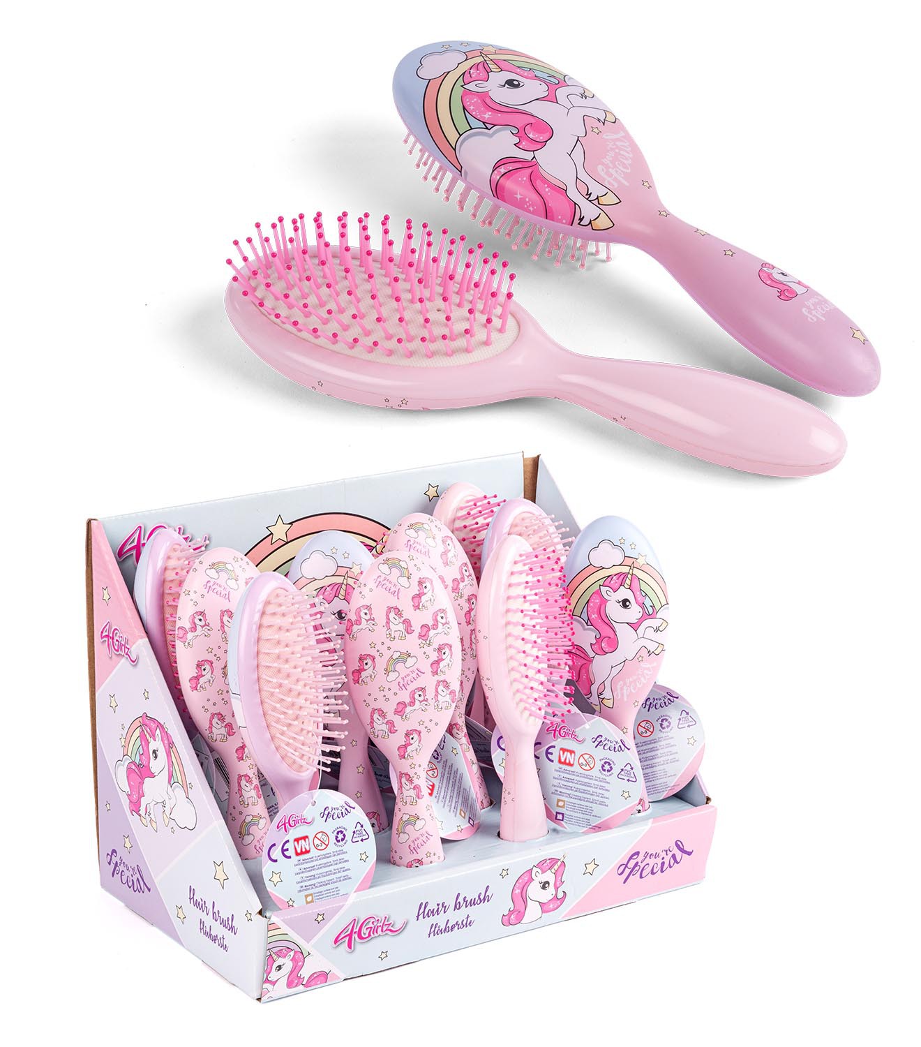 HÅRBØRSTE 21 CM 4-GIRLZ 33328